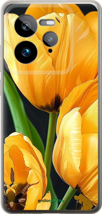 Силіконовий чехол Жовті тюльпани для Realme GT 7 Pro - 5991u-3893 изображение 