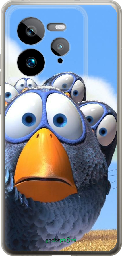 Силиконовый чехол Angry Birds для Realme GT 7 Pro - 6008u-3893 изображение 