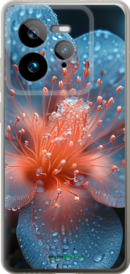Силиконовый чехол Роса на цветке для Realme GT 7 Pro - 6039u-3893 изображение 