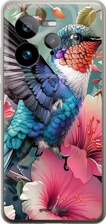 Силиконовый чехол Сказочная колибри для Realme GT 7 Pro - 6051u-3893 изображение 