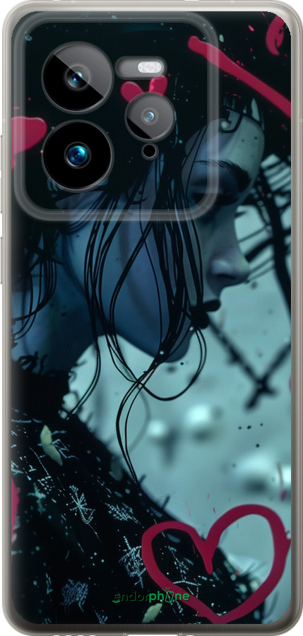 Силиконовый чехол XO Love v2 для Realme GT 7 Pro - 6057u-3893 изображение 
