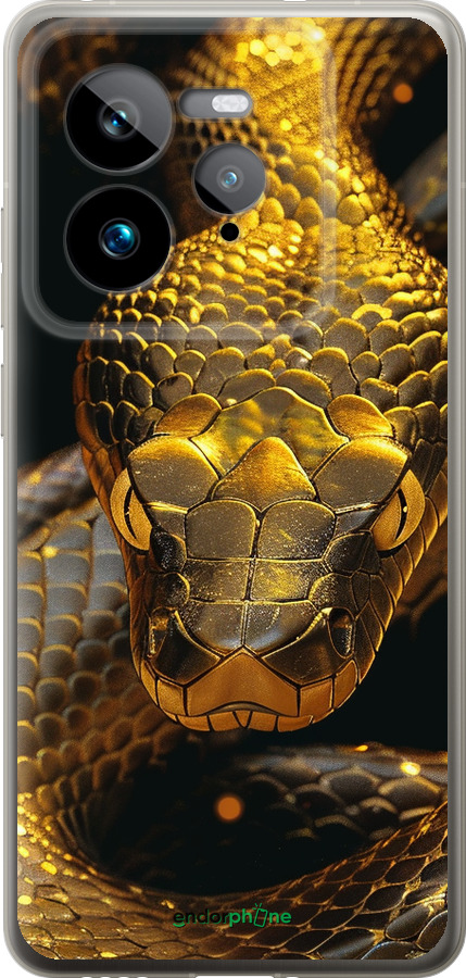Силиконовый чехол Golden snake для Realme GT 7 Pro - 6072u-3893 изображение 
