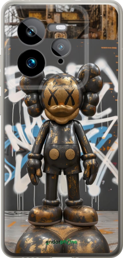 Силиконовый чехол Bronze kaws v3 для Realme GT 7 Pro - 6099u-3893 изображение 