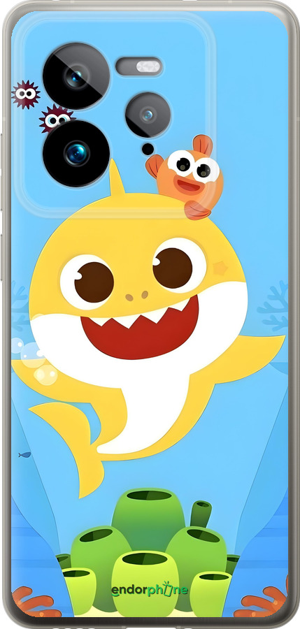 Силиконовый чехол Бейби Шарк для Realme GT 7 Pro - 6303u-3893 изображение 