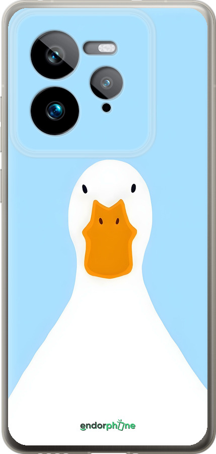 Силиконовый чехол Гусь для Realme GT 7 Pro - 6350u-3893 изображение 
