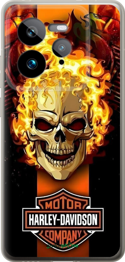 Силиконовый чехол Харлей девидсон для Realme GT 7 Pro - 6370u-3893 изображение 
