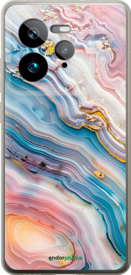 Силиконовый чехол Мрамор красивый для Realme GT 7 Pro - 6376u-3893 изображение 