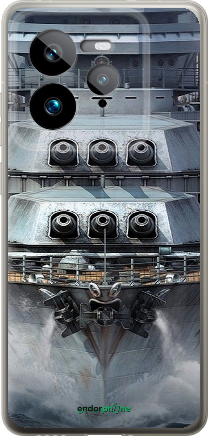 Силіконовий чехол Лінкор, world of tanks, wargaming, військовий корабель для Realme GT 7 Pro - 6453u-3893 изображение 