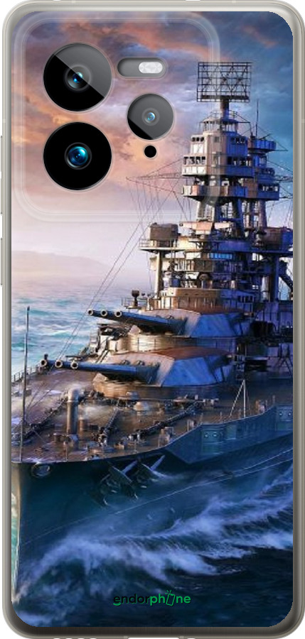 Силіконовий чехол Військовий корабель, world of tanks, wargaming для Realme GT 7 Pro - 6461u-3893 изображение 