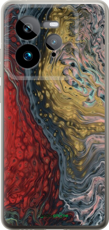 Силиконовый чехол С изображением абстрактной живописи для Realme GT 7 Pro - 6530u-3893 изображение 