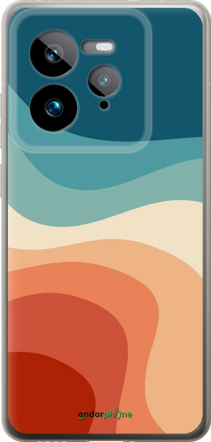 Силиконовый чехол В стиле ретро с волнами для Realme GT 7 Pro - 6531u-3893 изображение 