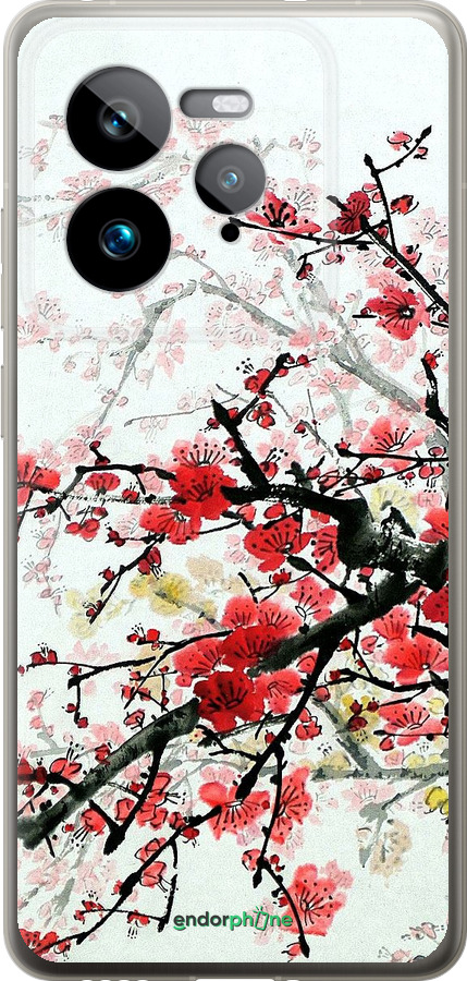 Силиконовый чехол Цветущий куст для Realme GT 7 Pro - 831u-3893 изображение 