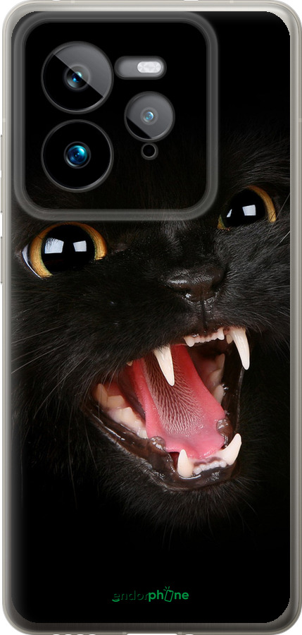 Силиконовый чехол Чёрная кошка для Realme GT 7 Pro - 932u-3893 изображение 