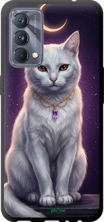 TPU чехол Mystic White Cat Gothic Dark Purple Gold для Realme GT Master - 6805b-2852 изображение 