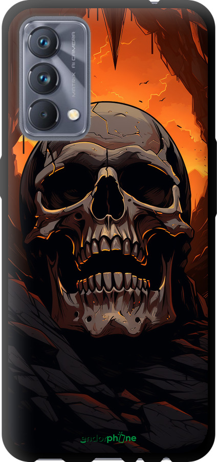 TPU чехол Череп в пещере для Realme GT Master - 5959b-2852 изображение 