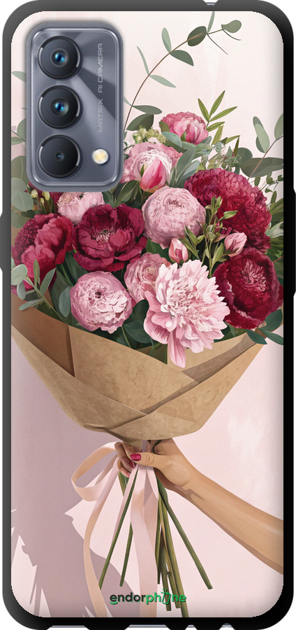 TPU чехол Пионы 1 для Realme GT Master - 6705b-2852 изображение 