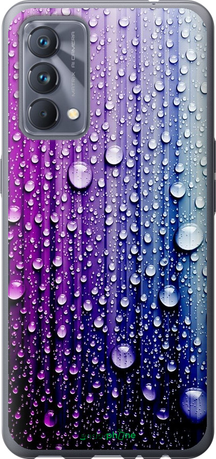 

Силіконовий чохол "Краплини води" для Realme GT Master, Синій
