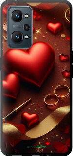 TPU чехол Сердечки v3 для Realme GT Neo 2 - 5833b-2489 изображение 