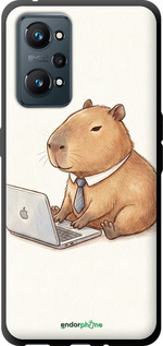 TPU чехол Funny Capybara CEO Working для Realme GT Neo 2 - 6777b-2489 изображение 
