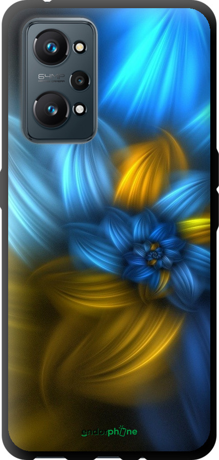 

TPU чорний чохол "Візерунок 46" для Realme GT Neo 2, Синій