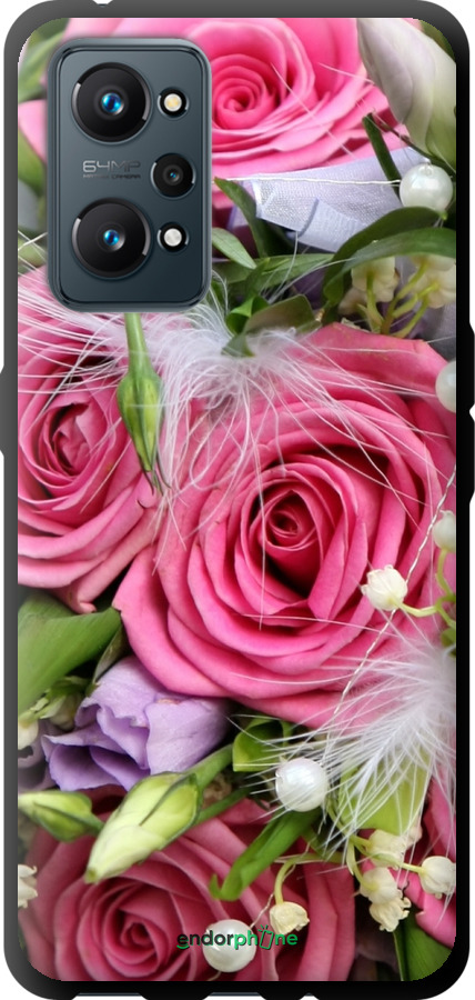 

TPU чорний чохол "Ніжність" для Realme GT Neo 2, Рожевий
