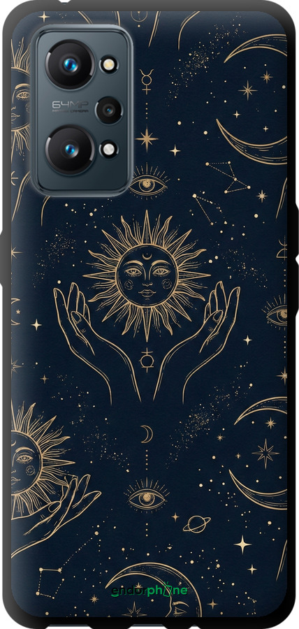 TPU чехол Celestial Harmony: Sun & Moon Gold Mystic Pattern для Realme GT Neo 2 - 6778b-2489 изображение 
