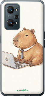 Силіконовий чехол Funny Capybara CEO Working для Realme GT Neo 2 - 6777u-2489 изображение 