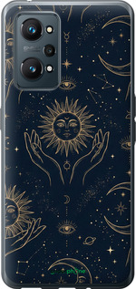 Силиконовый чехол 'Celestial Harmony: Sun & Moon Gold Mystic Pattern' для Realme GT Neo 2 изображение 5