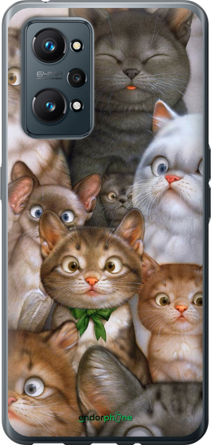

Силіконовий чохол "Коти" для Realme GT Neo 2