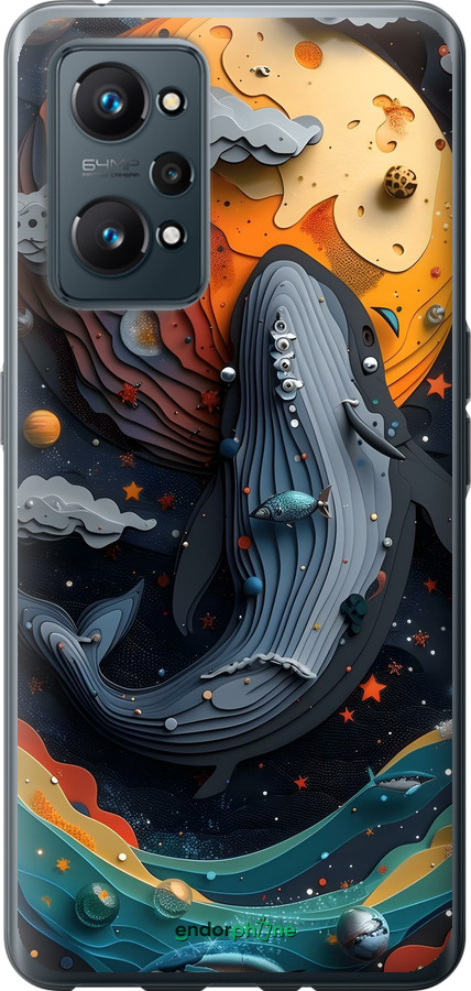 Силиконовый чехол Кит в космосе для Realme GT Neo 2 - 6328u-2489 изображение 