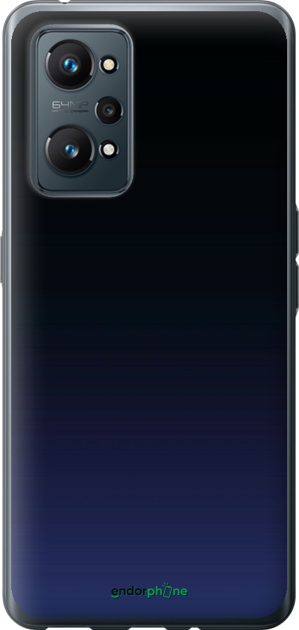 Силиконовый чехол Градиент в тёмно - синем стиле для Realme GT Neo 2 - 6542u-2489 изображение 