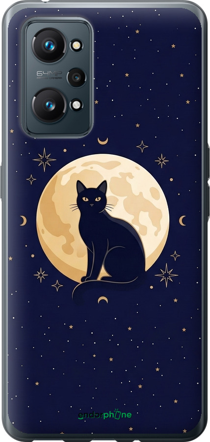 Силіконовий чехол Cute Cat Celestial/Witchy для Realme GT Neo 2 - 6787u-2489 изображение 