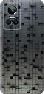 Силиконовый чехол Кубики для Realme GT Neo3 - 1061u-2590 изображение 