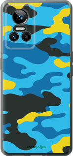 Силіконовий чехол Жовто-блакитний камуфляж для Realme GT Neo3 - 1084u-2590 изображение 