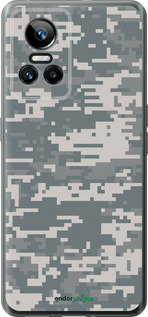 Силиконовый чехол Камуфляж для Realme GT Neo3 - 1085u-2590 изображение 