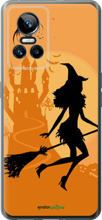 Силиконовый чехол Ведьма на метле для Realme GT Neo3 - 1184u-2590 изображение 