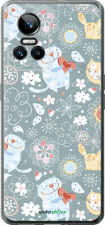 Силиконовый чехол Котята v3 для Realme GT Neo3 - 1223u-2590 изображение 