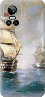 Силиконовый чехол Айвазовский. Корабли для Realme GT Neo3 - 160u-2590 изображение 