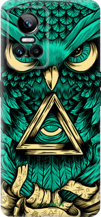 Силиконовый чехол Сова Арт-тату для Realme GT Neo3 - 3971u-2590 изображение 