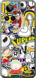 Силиконовый чехол Popular logos для Realme GT Neo3 - 4023u-2590 изображение 