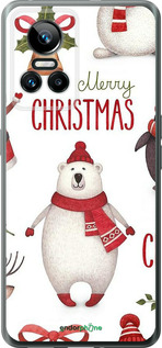 Силиконовый чехол Merry Christmas для Realme GT Neo3 - 4106u-2590 изображение 