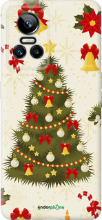 Силиконовый чехол Новогодняя елка для Realme GT Neo3 - 4198u-2590 изображение 