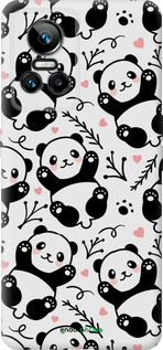 Силиконовый чехол Панды для Realme GT Neo3 - 4318u-2590 изображение 