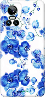 Силиконовый чехол Голубые орхидеи для Realme GT Neo3 - 4406u-2590 изображение 