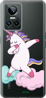 Силіконовий чехол Єдиноріг для Realme GT Neo3 - 4702u-2590 изображение 
