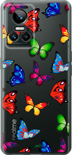 Силіконовий чехол Барвисті метелики для Realme GT Neo3 - 4761u-2590 изображение 
