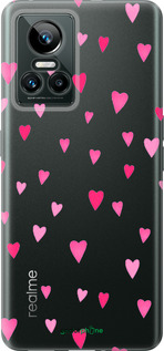 Силиконовый чехол Сердечки 2 для Realme GT Neo3 - 4763u-2590 изображение 