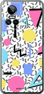 Силиконовый чехол Color shapes для Realme GT Neo3 - 4893u-2590 изображение 