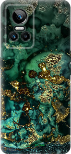 Силиконовый чехол Мрамор золото богатство для Realme GT Neo3 - 5419u-2590 изображение 