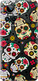 Силиконовый чехол Черепа для Realme GT Neo3 - 5471u-2590 изображение 